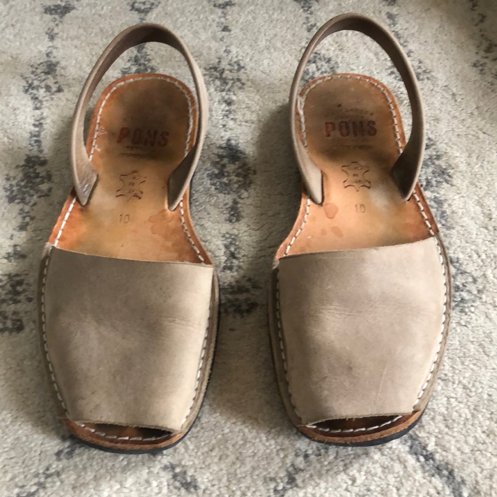 Pons sandals in beige size 10